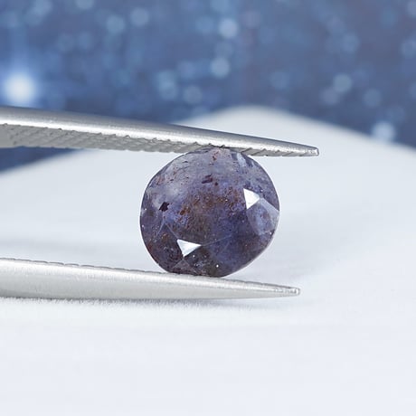 【Web限定特価】アイオライトサンストーン　1.24ct　ラウンドカット　【RS-201】