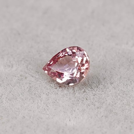 パパラチアサファイア　0.163ct　ペアシェイプカット　【RS-164】中宝鑑別書