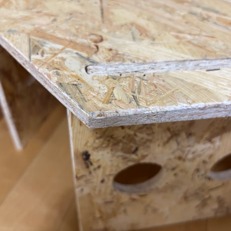 囲炉裏テーブル ヘキサゴン 組み立て式 中サイズ 8個セット OSB アウトドア