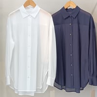 cafune【カフネ】シアーコットンシャツ525944