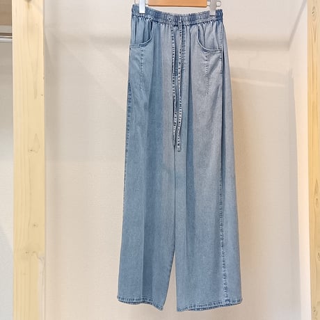 NUS【ヌース】テンセルデニムワイドパンツ652-36500