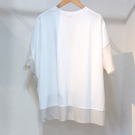 QTUME【クチューム】お袖シフォン配色プルオーバー610-25154