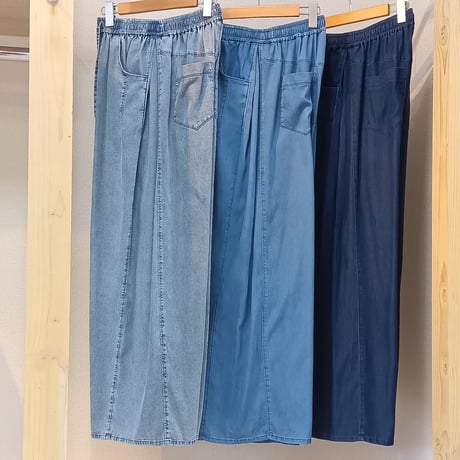 NUS【ヌース】テンセルデニムワイドパンツ652-36500