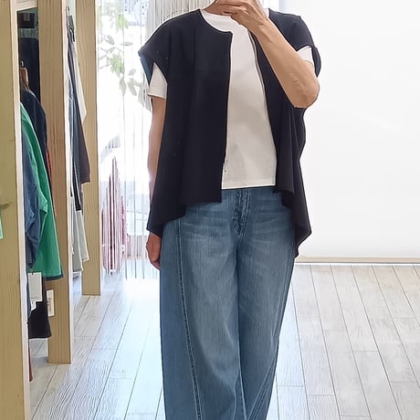 NUS【ヌース】フレアジップアップジレ610-34032