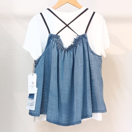 CYNICAL【シニカル】テンセルデニムキャミトップス 612-95050