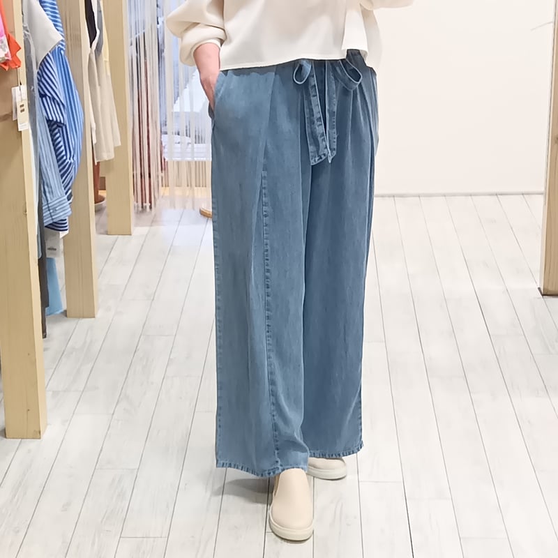 新品タグ付 2026新作 シニカル テンセル デニム ワイド パンツ Mal. CYNICAL【シニカル】テンセルデニムワイドパンツ 612-96051 | selectsh