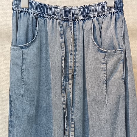 NUS【ヌース】テンセルデニムワイドパンツ652-36500