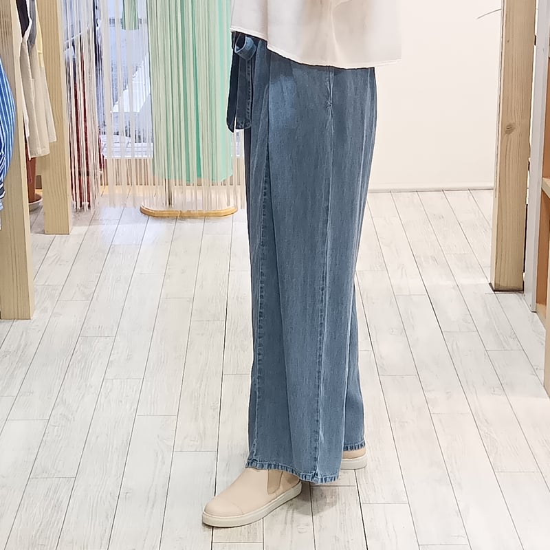 新品タグ付 2026新作 シニカル テンセル デニム ワイド パンツ Mal. CYNICAL【シニカル】テンセルデニムワイドパンツ 612-96051 | selectsh