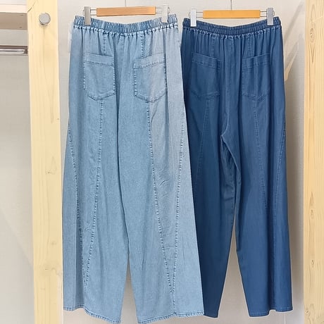 NUS【ヌース】テンセルデニムワイドパンツ612-36022