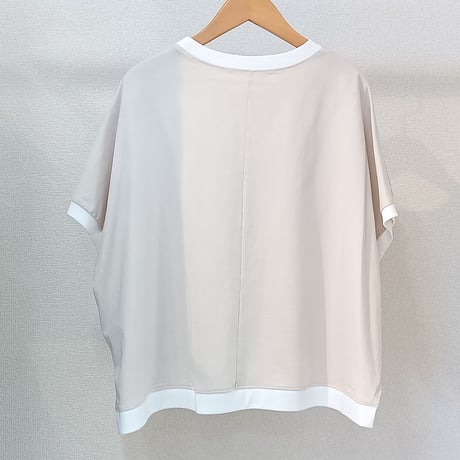 QTUME【クチューム】配色ロゴカットソー610-25218