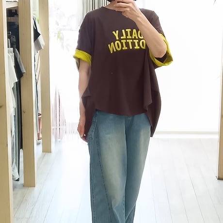 NUS【ヌース】配色ロゴカットソー610-35068