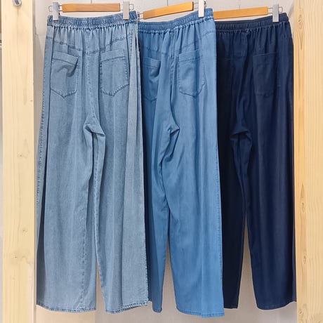 NUS【ヌース】テンセルデニムワイドパンツ652-36500
