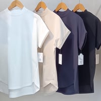 QTUME【クチューム】モックネックカットソー610-25175