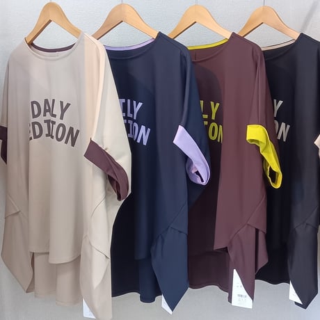 NUS【ヌース】配色ロゴカットソー610-35068
