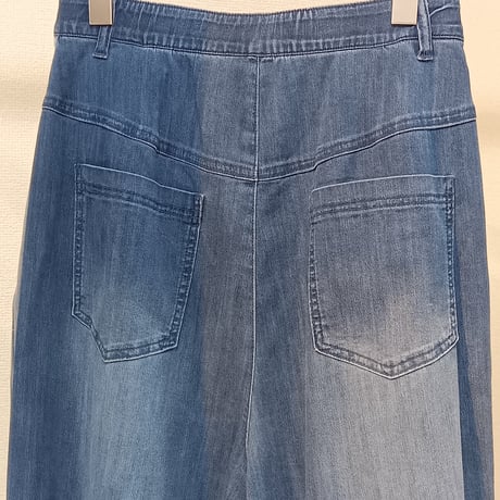 QTUME【クチューム】ワイドコクーンデニムパンツ612-26085