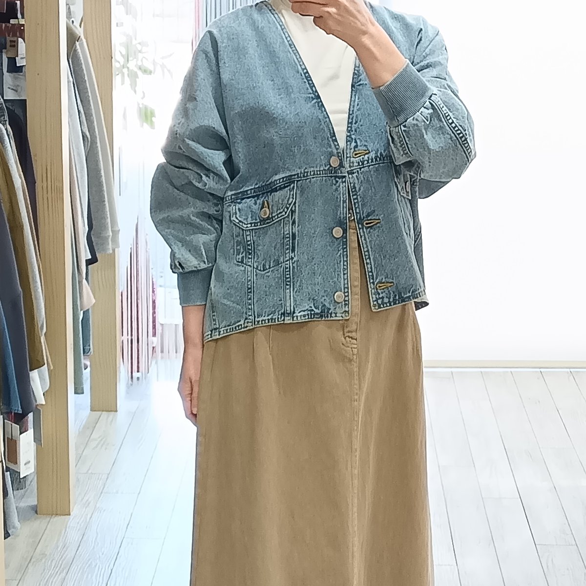 PASSIONE【パシオーネ】Vネックデニムジャケット 616432 | selectshop