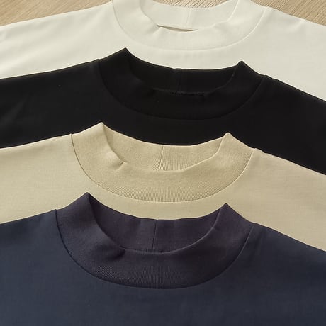 QTUME【クチューム】モックネックカットソー610-25175