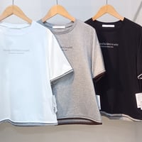 QTUME【クチューム】配色ロゴカットソー610-25114