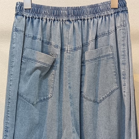 NUS【ヌース】テンセルデニムワイドパンツ652-36500