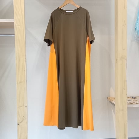 QTUME【クチューム】配色ワンピース610-21023