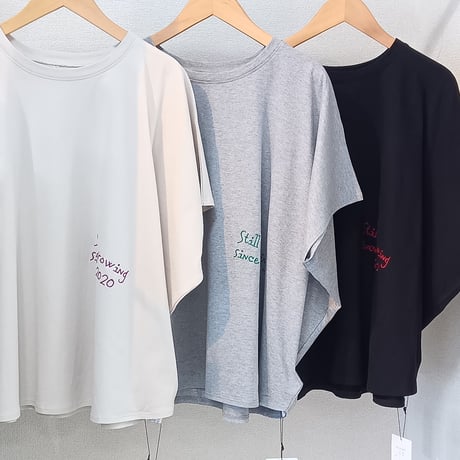 NUS【ヌース】刺繡ロゴカットソー610-35072