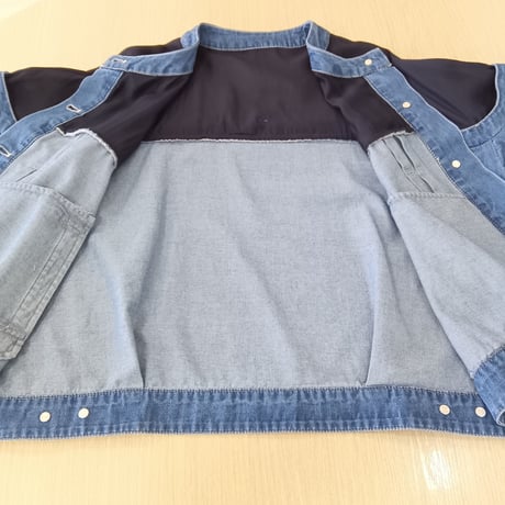 QTUME【クチューム】デニムジャケットブルゾン612-24024