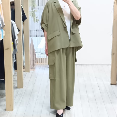 QTUME【クチューム】5分袖ジャケット652-24047