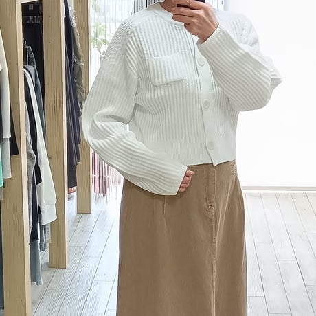 cafune【カフネ】ショート丈ニットカーディガン 615937