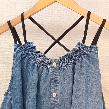 CYNICAL【シニカル】テンセルデニムキャミトップス 612-95050