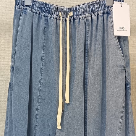 NUS【ヌース】テンセルデニムワイドパンツ612-36022