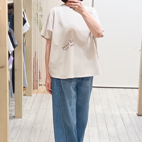 NUS【ヌース】刺繡ロゴカットソー610-35072