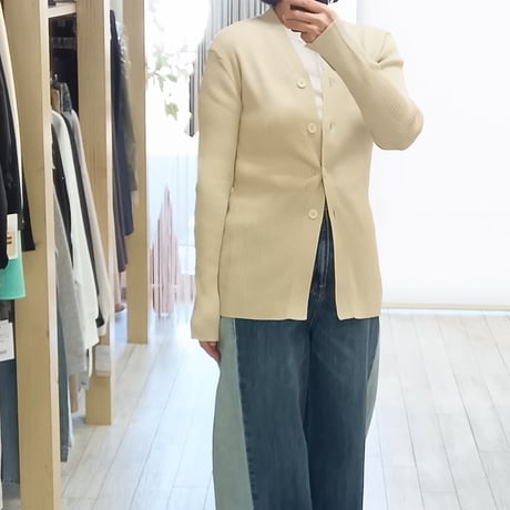 cafune【カフネ】 Vネックリブニットカーディガン 615936