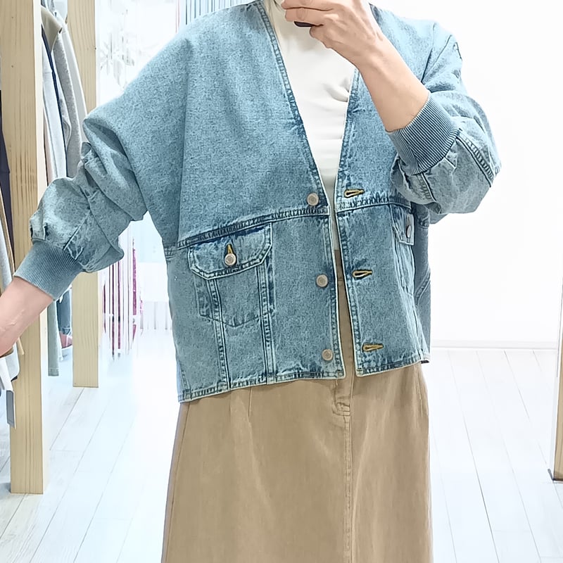 PASSIONE【パシオーネ】Vネックデニムジャケット 616432 | selectshop