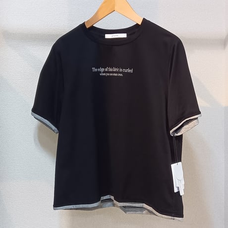 QTUME【クチューム】配色ロゴカットソー610-25114