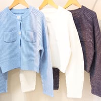 cafune【カフネ】ショート丈ニットカーディガン 615937