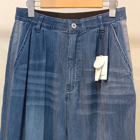 QTUME【クチューム】ワイドコクーンデニムパンツ612-26085