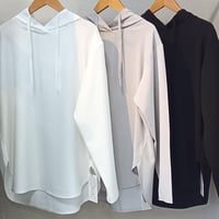 NUS【ヌース】ジョーゼットフーディープルオーバー610-35033