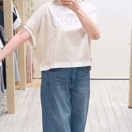 QTUME【クチューム】配色ロゴカットソー610-25218