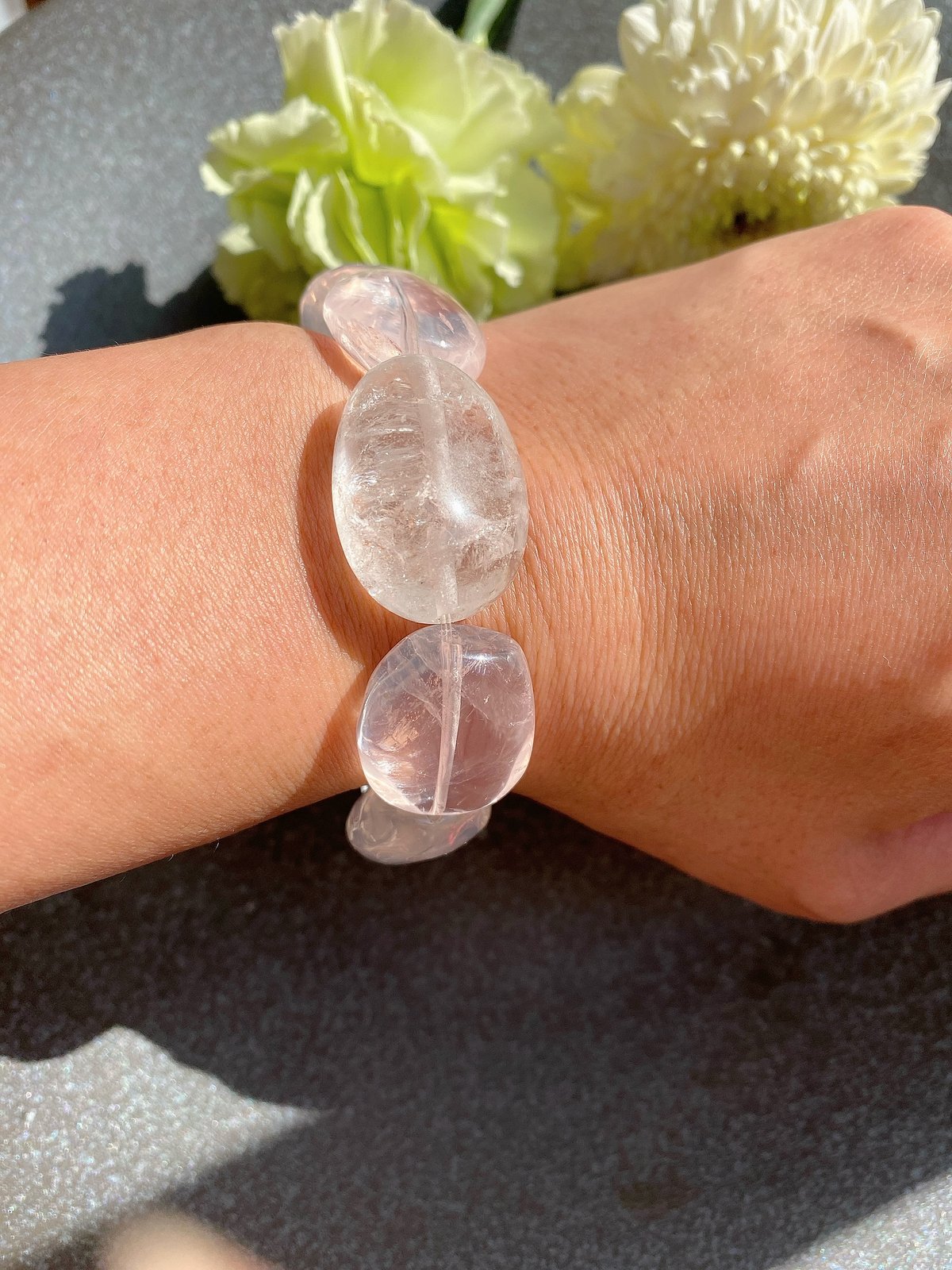 虹龍ブレス⭐︎ローズクォーツ&水晶 虹龍ブレス⭐︎アクアマリン・ローズクォーツ・水晶 【公式通販】