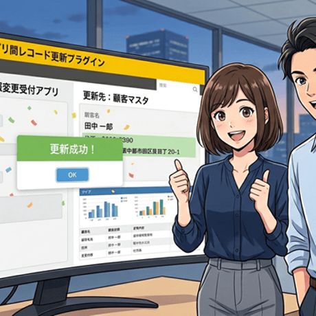 アプリ間レコード更新プラグイン