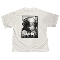 Tシャツ “肋骨レコード - SPIN THE BONE. 001 Positive (White)”