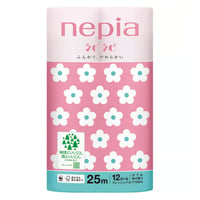 nepia トイレットロール 桜の香り 桜色 12ロール ダブル 25m ２個セット