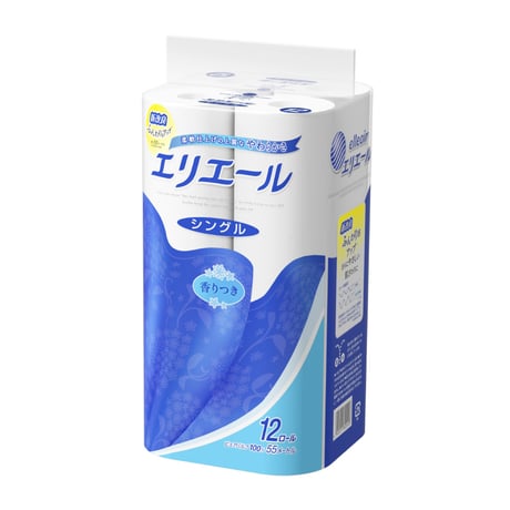 elleair 　トイレットティシュー　シングル12ロール　２個セット