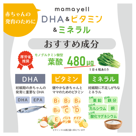 ママエール DHA＆ミネラル＆ビタミン