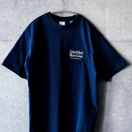 "Sober mind, blurry lines" RCC T-shirt / Navy