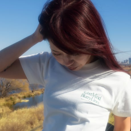 XS "Sober mind, blurry lines" RCC T-shirt / Ivory