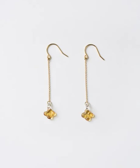 HARIO イイダ傘店 ピアス キンモクセイ アンバー