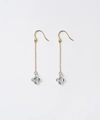 HARIO イイダ傘店 ピアス アジサイ グレー