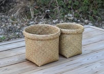 ➰水草で編まれたBasket➰ S.M　　　　　　ナチュラル　南タイ