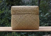 ➰水草で編まれた小箱H➰　　　　　　ナチュラル　南タイ